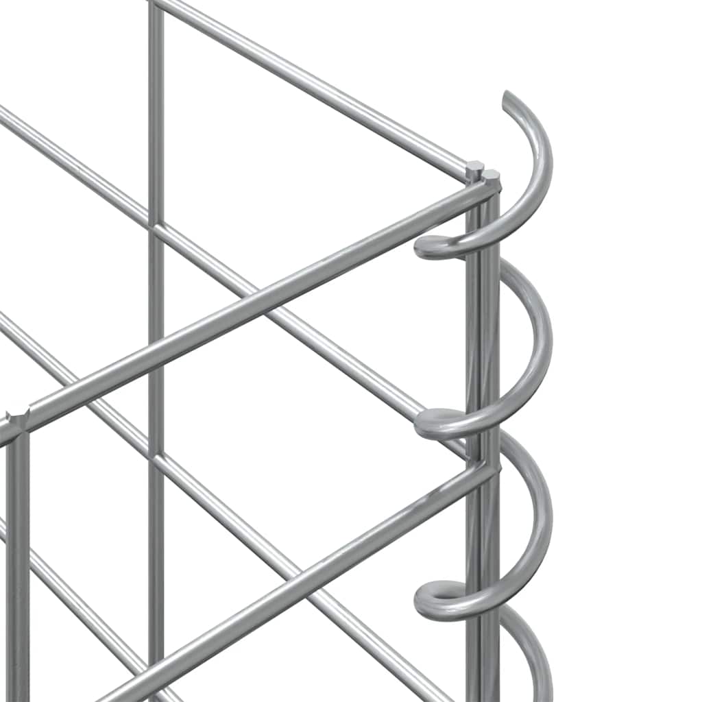 Gabionen-Hochbeete 3 Stk. 30x30x200 cm Eisen