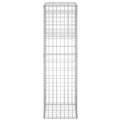 Gabionensäulen 2 Stk. 40x40x140 cm Eisen