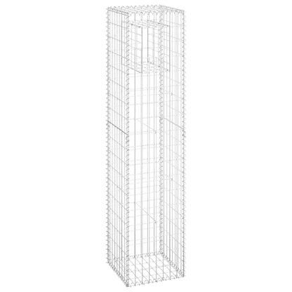 Gabionensäulen 2 Stk. 40x40x180 cm Eisen