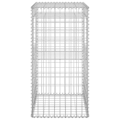 Gabionensäulen 2 Stk. 50x50x100 cm Eisen