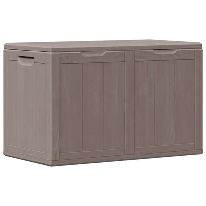 Garten-Aufbewahrungsbox 180 L Braun PP-Holzoptik