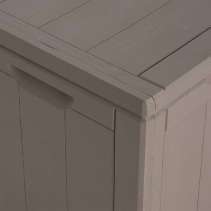 Garten-Aufbewahrungsbox 180 L Braun PP-Holzoptik