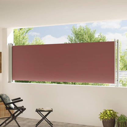 Seitenmarkise Ausziehbar 117x600 cm Braun