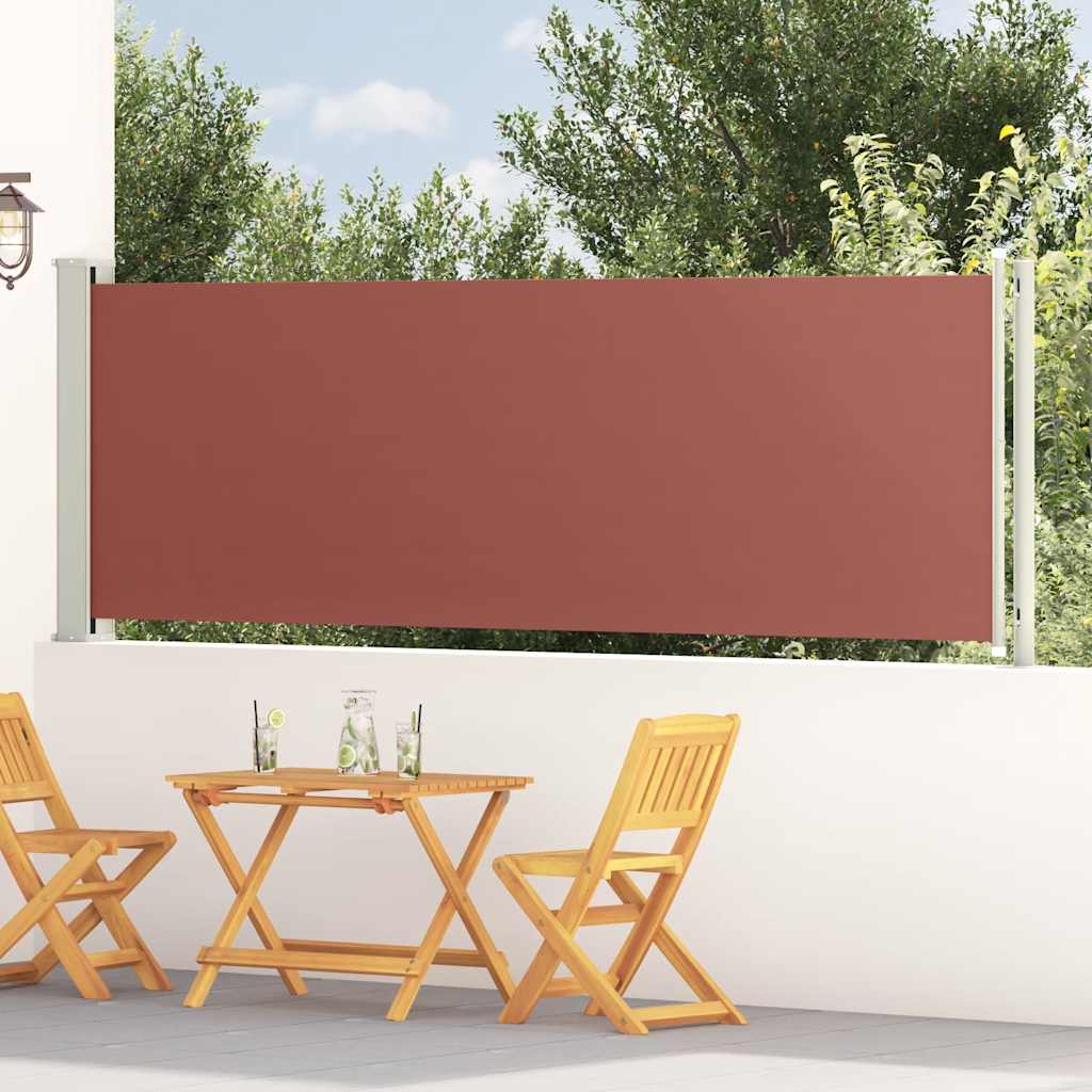 Seitenmarkise Ausziehbar 117x600 cm Braun