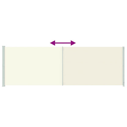 Seitenmarkise Ausziehbar 200x600 cm Creme