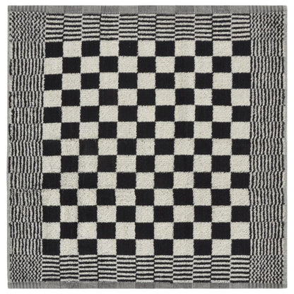 10-tlg. Handtuch-Set Schwarz und Weiß Baumwolle