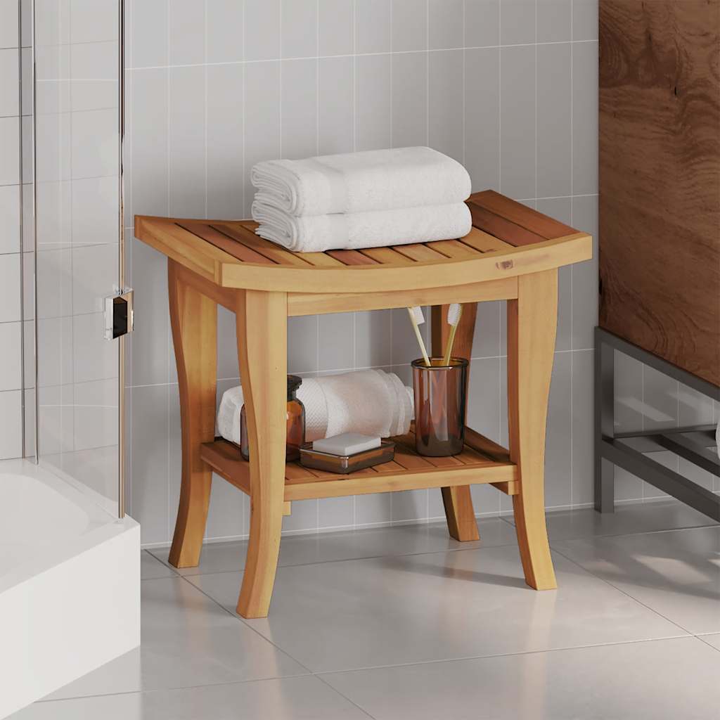Badezimmer-Beistelltisch 50x35x45 cm Massivholz Teak