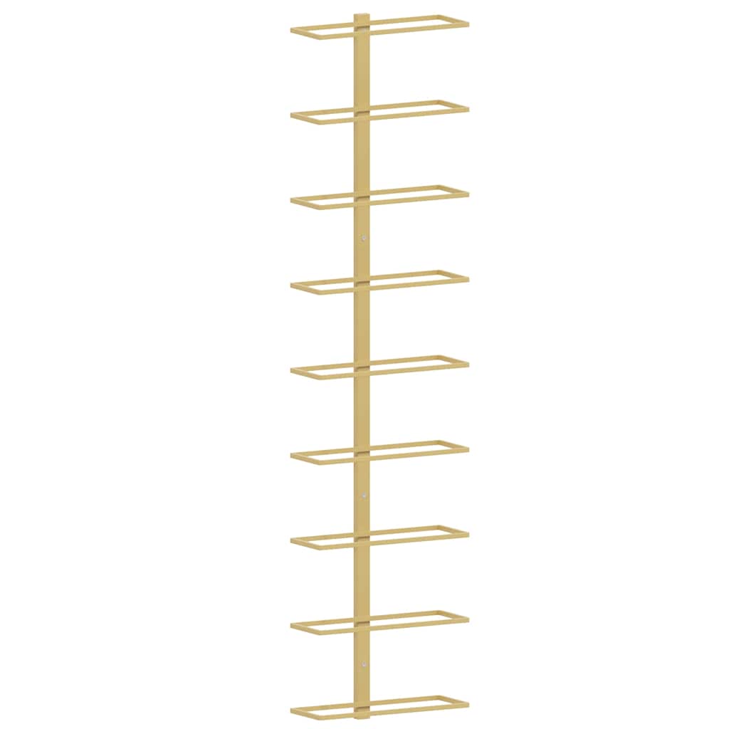 Wand-Weinregal für 9 Flaschen Golden Eisen