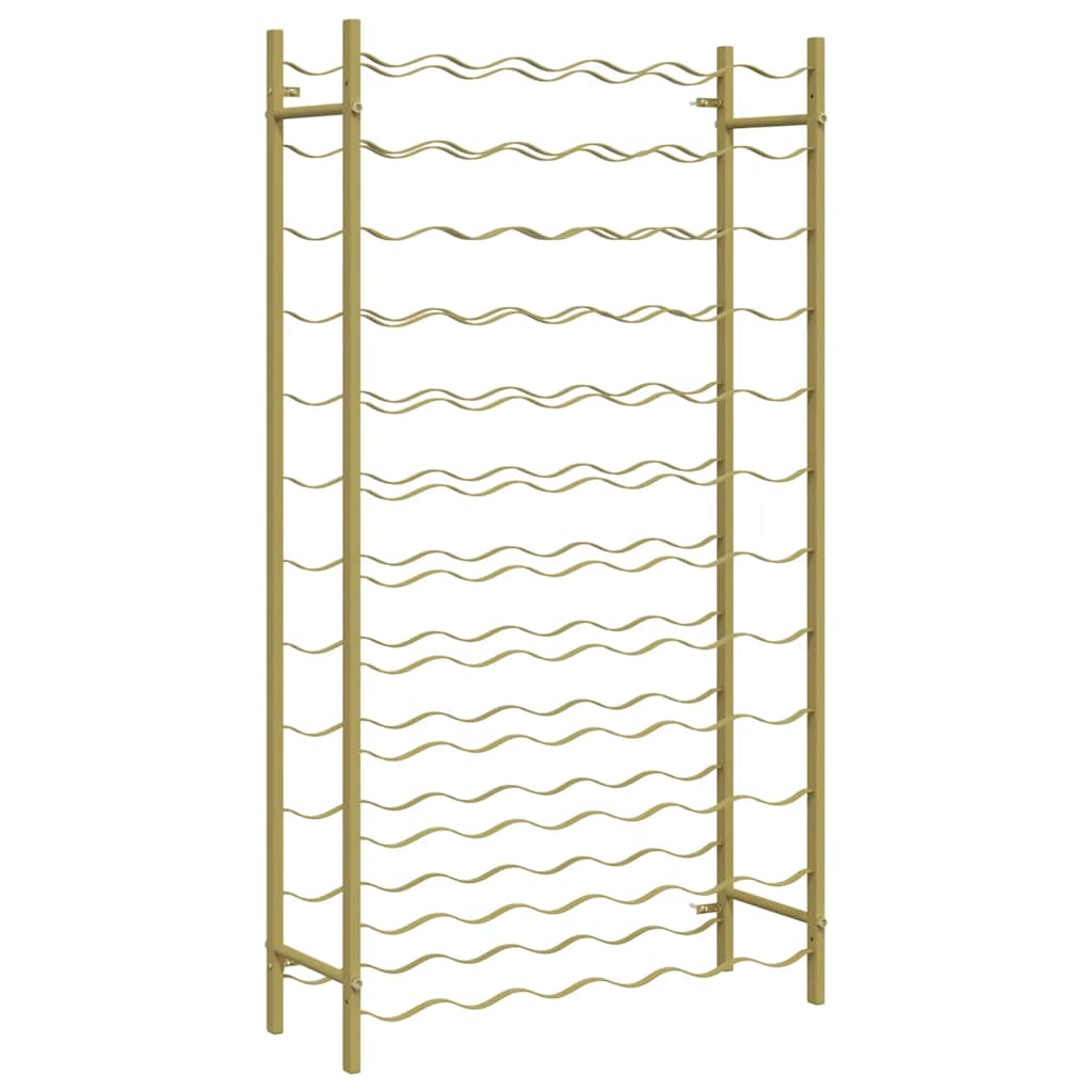 Weinregal für 72 Flaschen Golden Metall