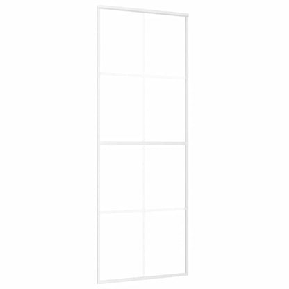 Schiebetür ESG-Glas und Aluminium 76x205 cm Schwarz