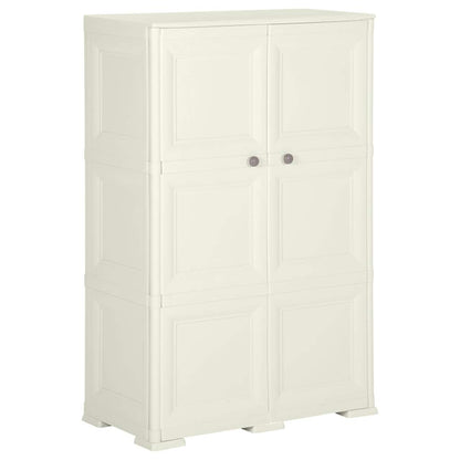 Kunststoffschrank 79x43x125 cm Holzdesign Vanilleeis