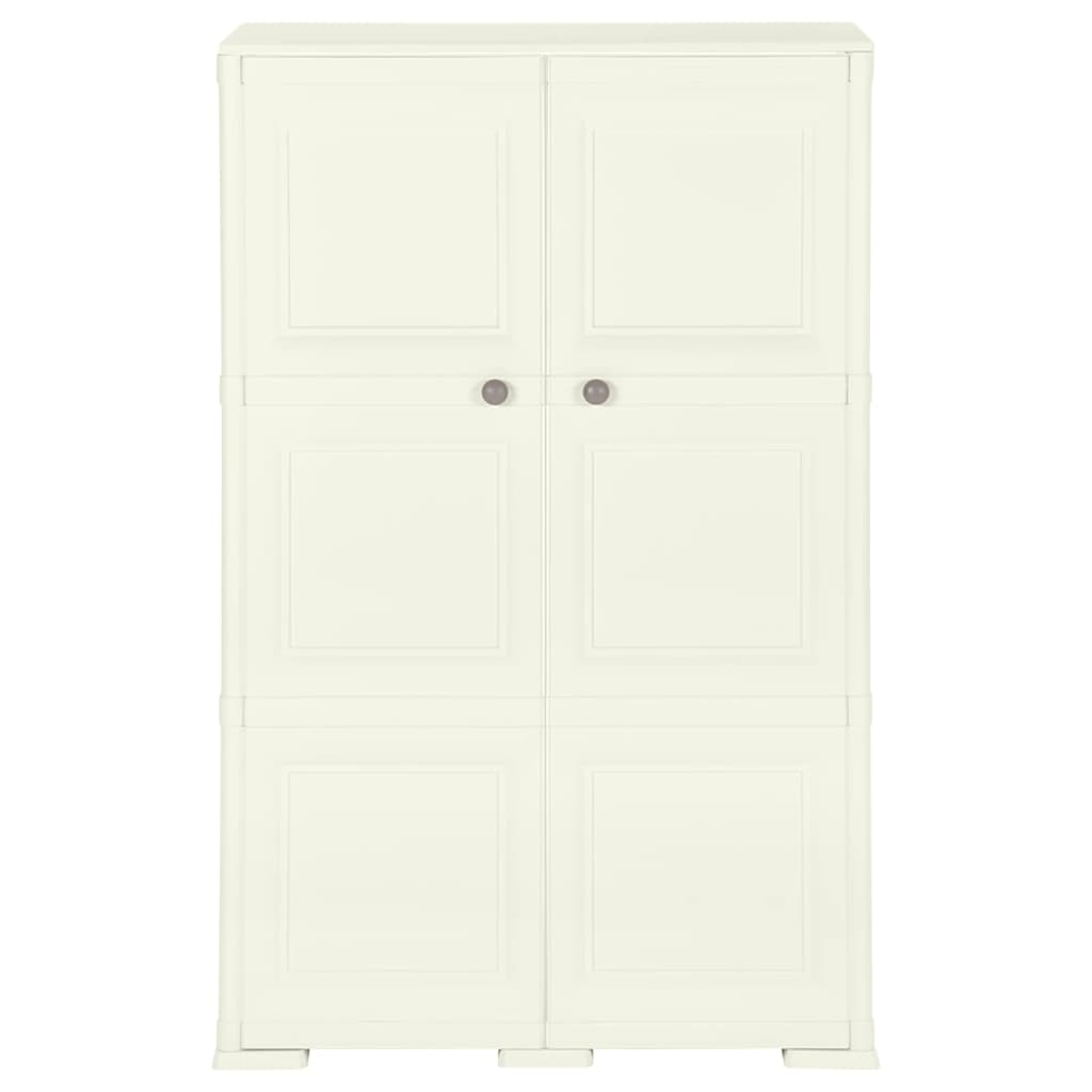 Kunststoffschrank 79x43x125 cm Holzdesign Vanilleeis