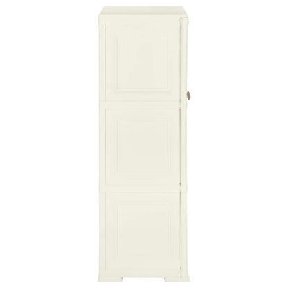 Kunststoffschrank 79x43x125 cm Holzdesign Vanilleeis