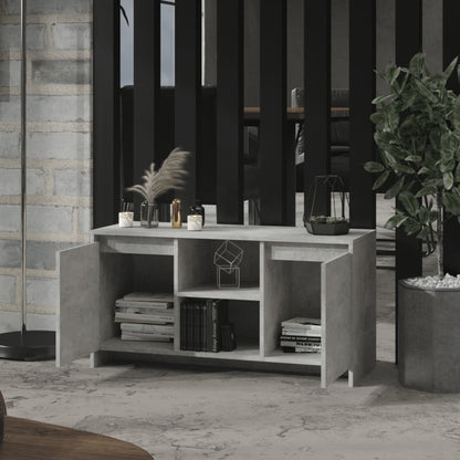 TV-Schrank Betongrau 102x37,5x52,5 cm Holzwerkstoff