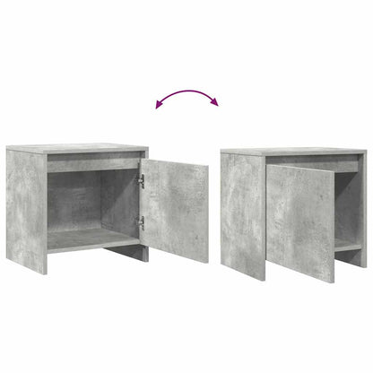 Nachttisch Betongrau 45x34x44,5 cm Holzwerkstoff