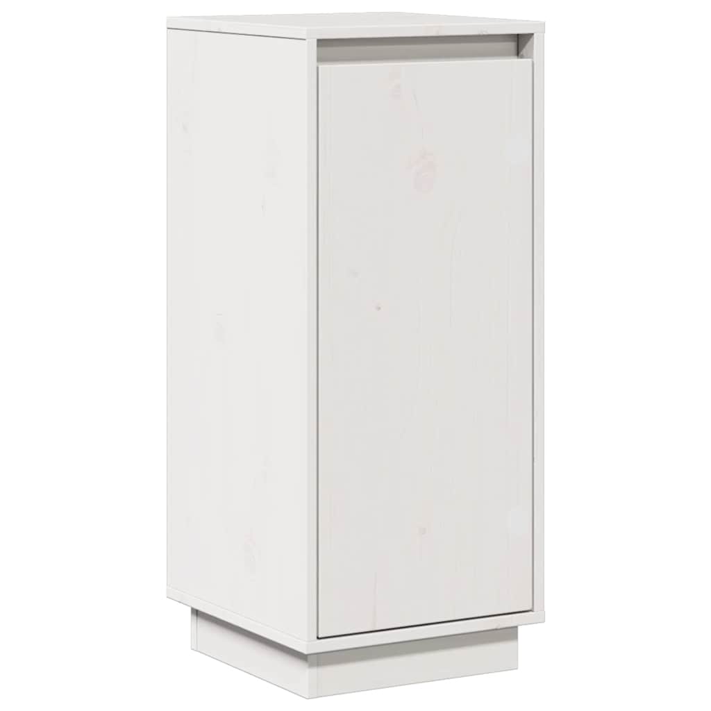Sideboard Weiß 31,5x34x75 cm Massivholz Kiefer