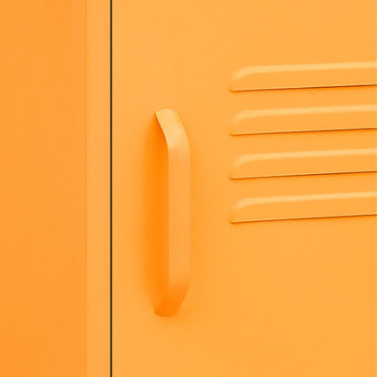 Nachttische 2 Stk. Senfgelb 35x35x51 cm Stahl