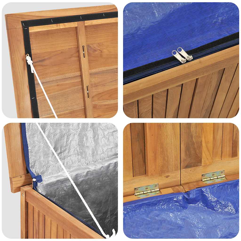 Gartenbox 150x50x55 cm Massivholz Teak