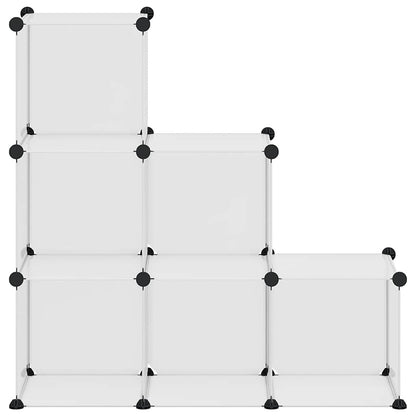 Regalsystem mit 6 Würfeln Transparent PP