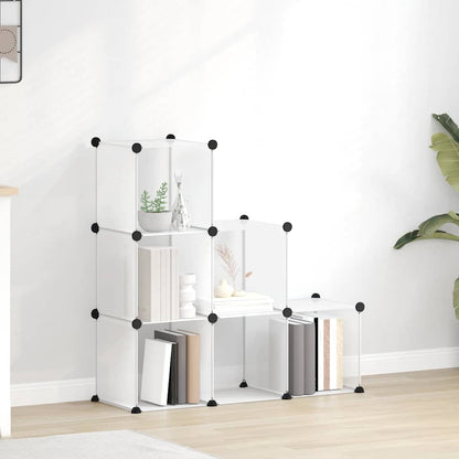 Regalsystem mit 6 Würfeln Transparent PP