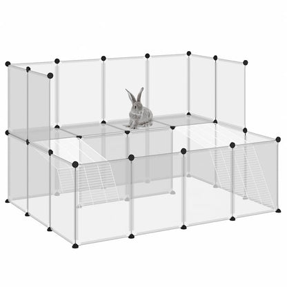 Kleintierkäfig Transparent 143x107x93 cm PP und Stahl