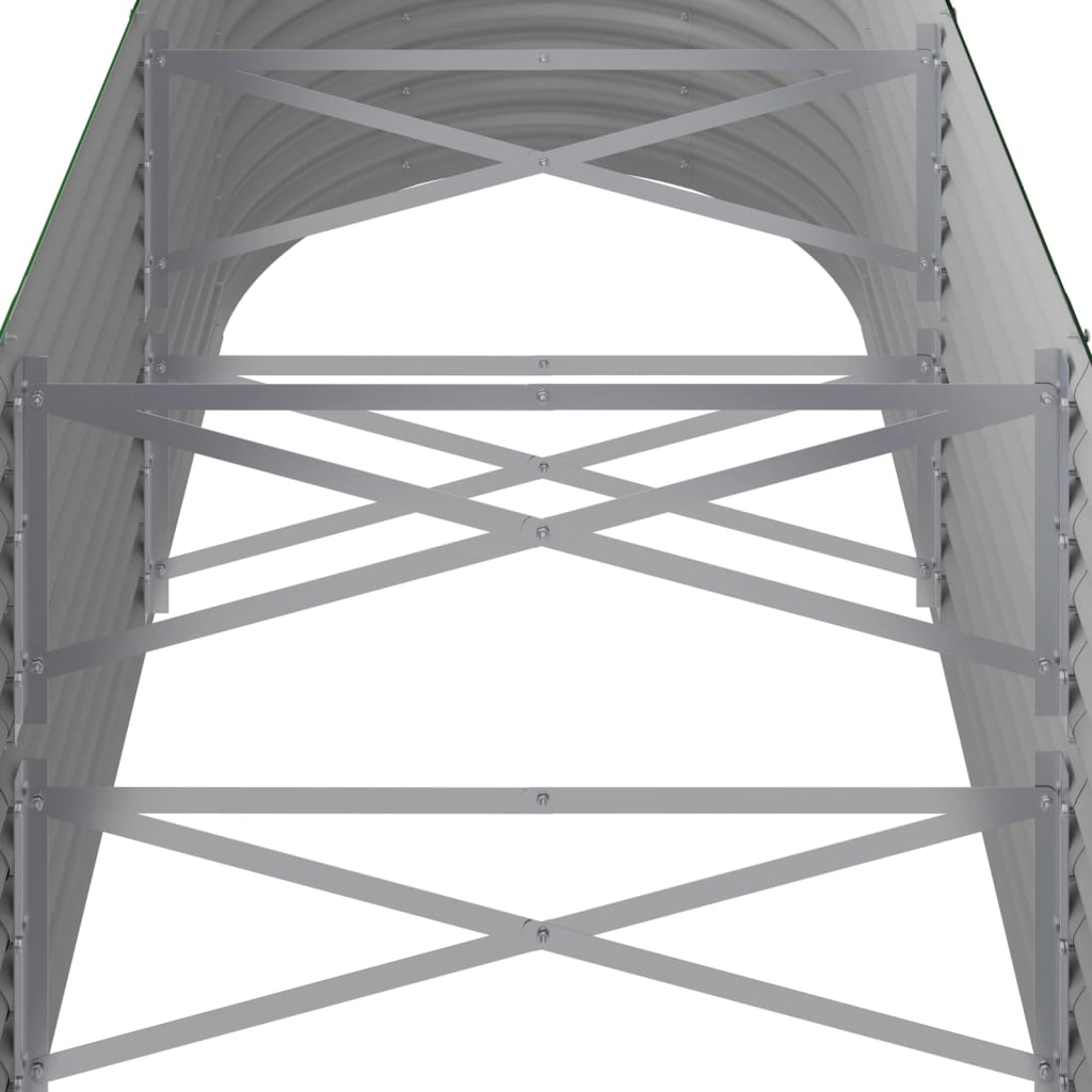 Hochbeet Verzinkter Stahl 224x80x68 cm Grün