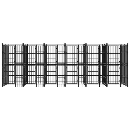 Outdoor-Hundezwinger Stahl 11,06 m²