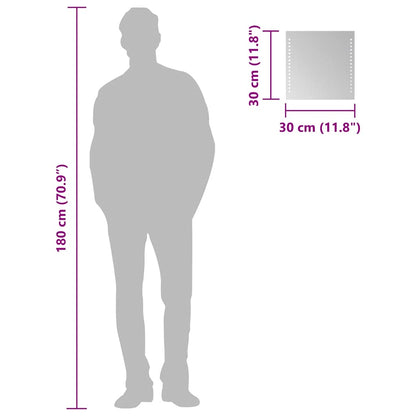 LED-Badspiegel 30x30 cm