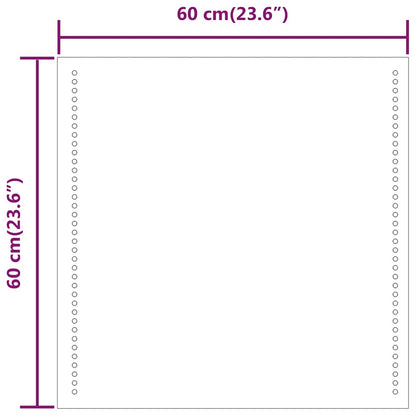 LED-Badspiegel 60x60 cm