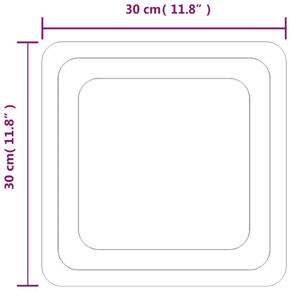 LED-Badspiegel 30x30 cm