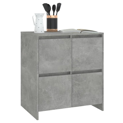 Sideboards 2 Stk. Betongrau 70x41x75 cm Holzwerkstoff