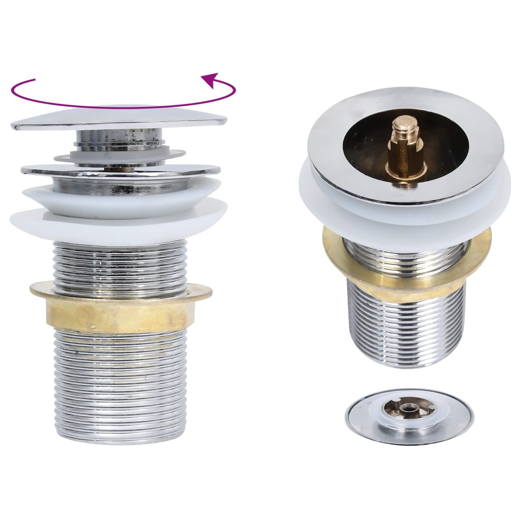 Badezimmer Waschbecken mit Wasserhahn und Ablaufgarnitur Gold