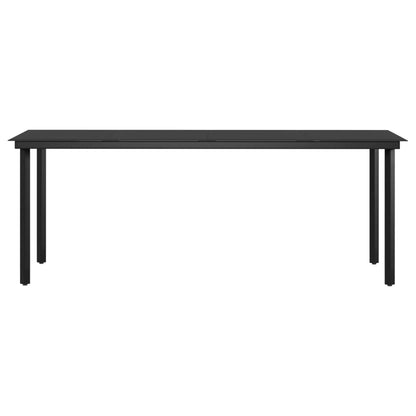 7-tlg. Garten-Essgruppe mit Kissen Grau und Schwarz