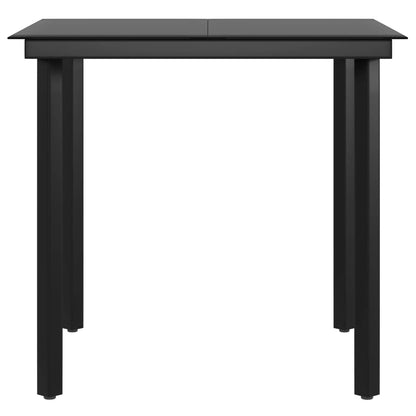 5-tlg. Garten-Essgruppe mit Kissen Beige und Schwarz