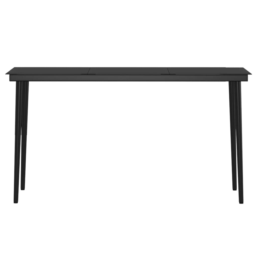 5-tlg. Garten-Essgruppe mit Kissen Schwarz