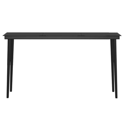 5-tlg. Garten-Essgruppe mit Kissen Schwarz