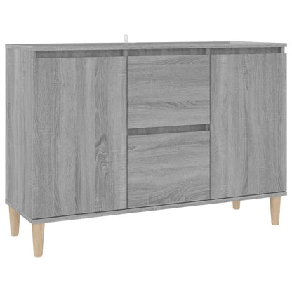 Sideboard Grau Sonoma-Eiche 103,5x35x70 cm Holzwerkstoff