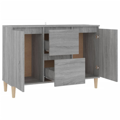 Sideboard Grau Sonoma-Eiche 103,5x35x70 cm Holzwerkstoff