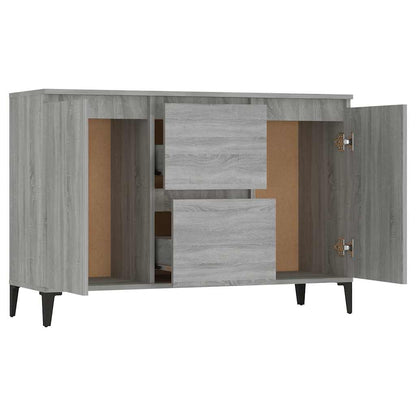 Sideboard Grau Sonoma 102x35x70 cm Holzwerkstoff