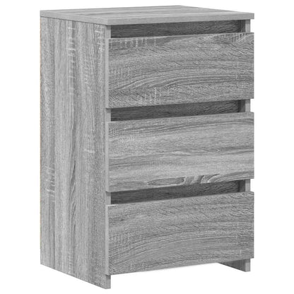 Nachttische 2 Stk. Grau Sonoma 40x35x62,5 cm Holzwerkstoff