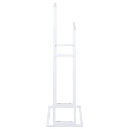 Handtuchständer Weiß 48x24x78,5 cm Eisen