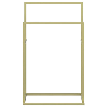 Handtuchständer Gold 48x24x78,5 cm Eisen