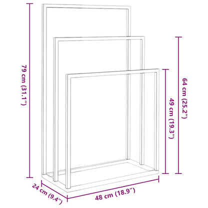 Handtuchständer Golden 48x24x79 cm Eisen