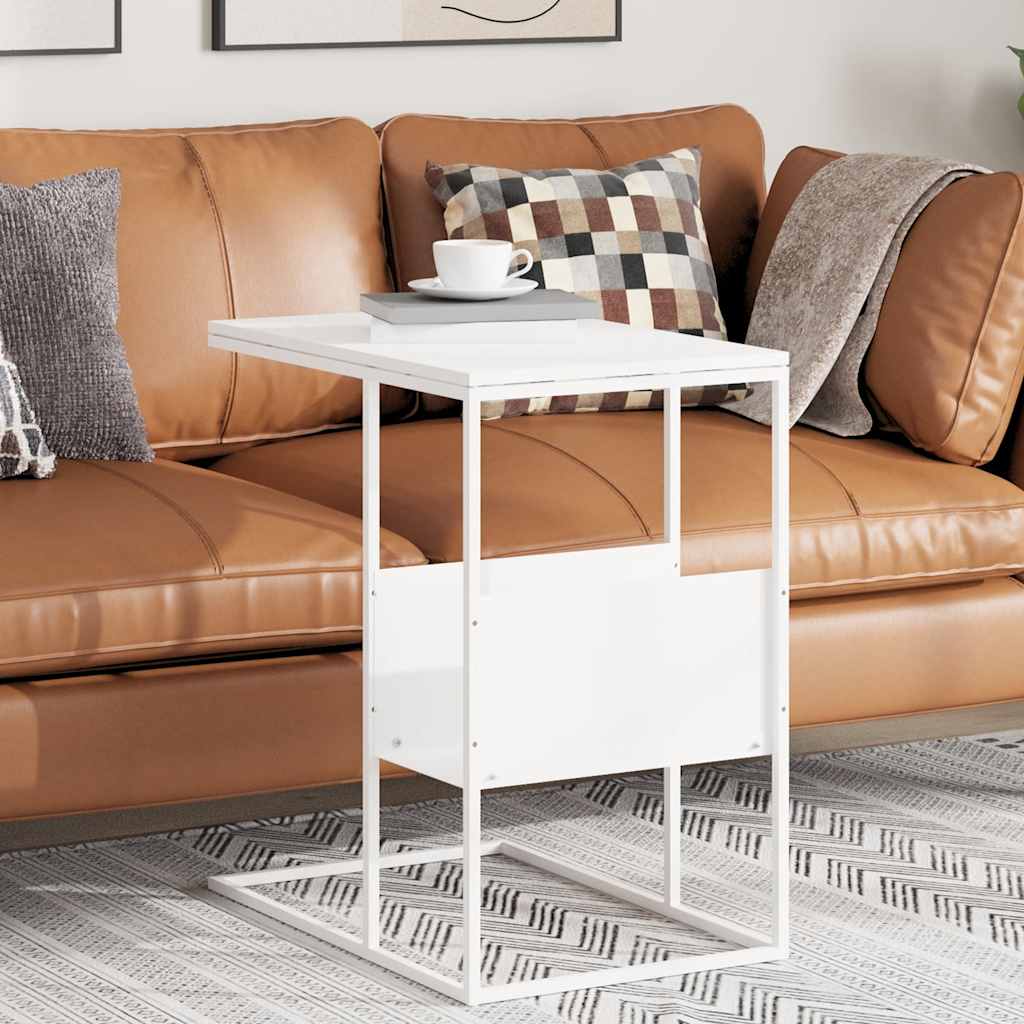 Beistelltisch Weiß 55x36x59,5 cm Holzwerkstoff