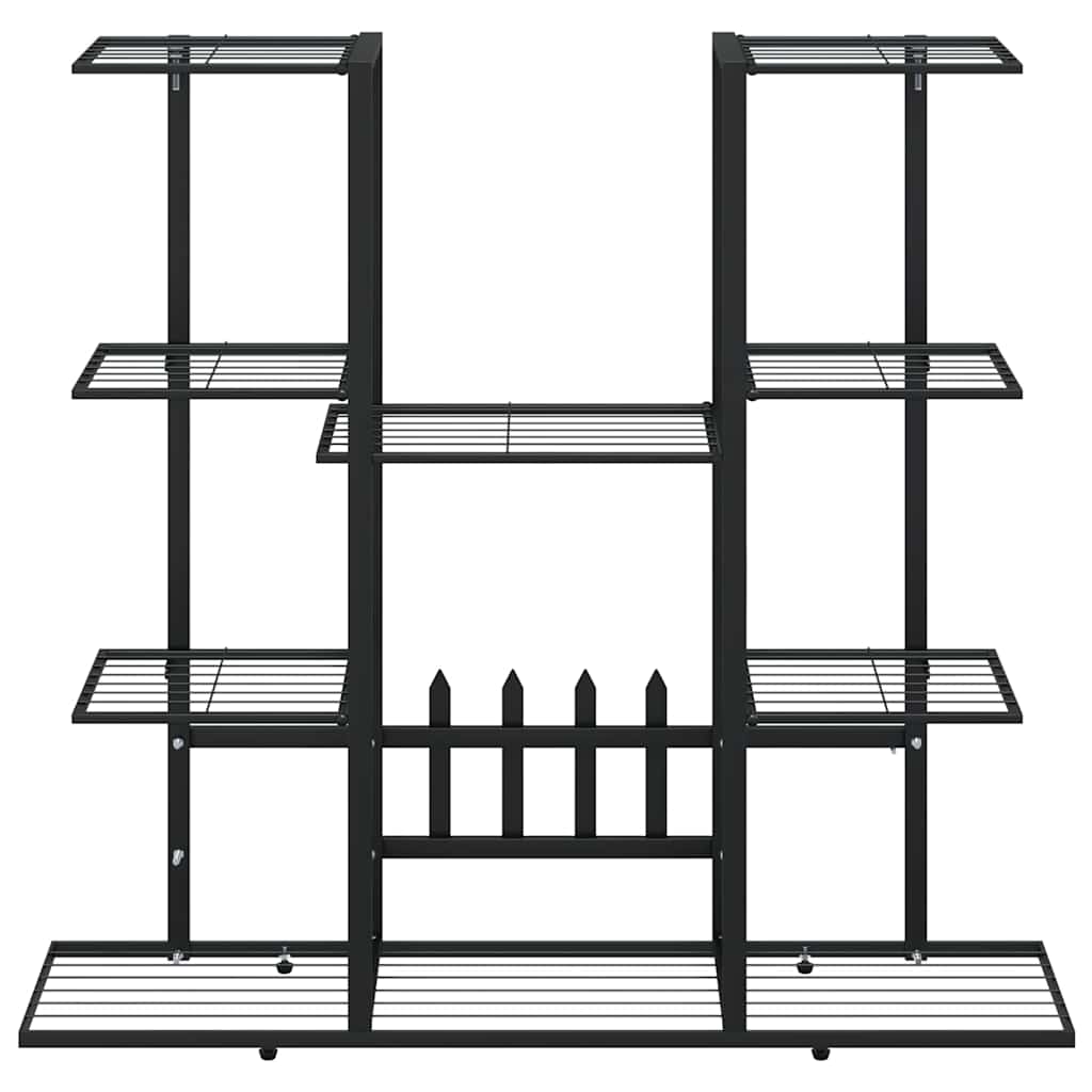 Blumenständer 94,5x25x89 cm Schwarz Eisen