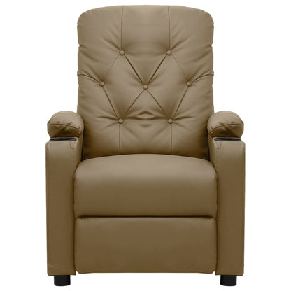 Relaxsessel Elektrisch Cappuccino-Braun Kunstleder