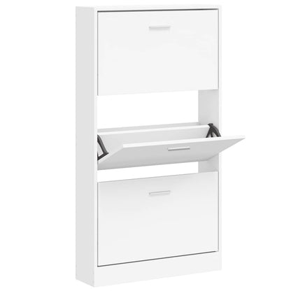 Schuhschrank Weiß 59 x 17 x 108 cm Holzwerkstoff