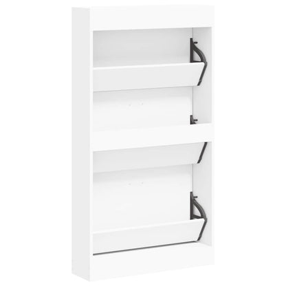 Schuhschrank Weiß 59 x 17 x 108 cm Holzwerkstoff