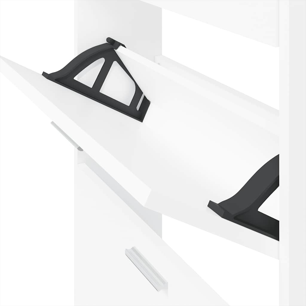 Schuhschrank Weiß 59 x 17 x 108 cm Holzwerkstoff