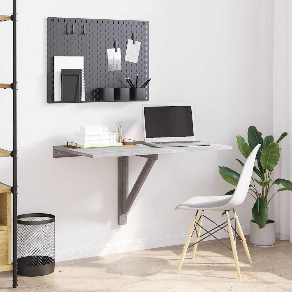 Wand-Klapptisch Grau Sonoma 100x60x56 cm Holzwerkstoff